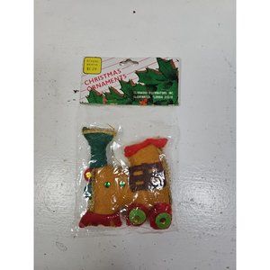 Vintage 80s Eckerd Holiday Christmas Tree Ornament Train New In Package